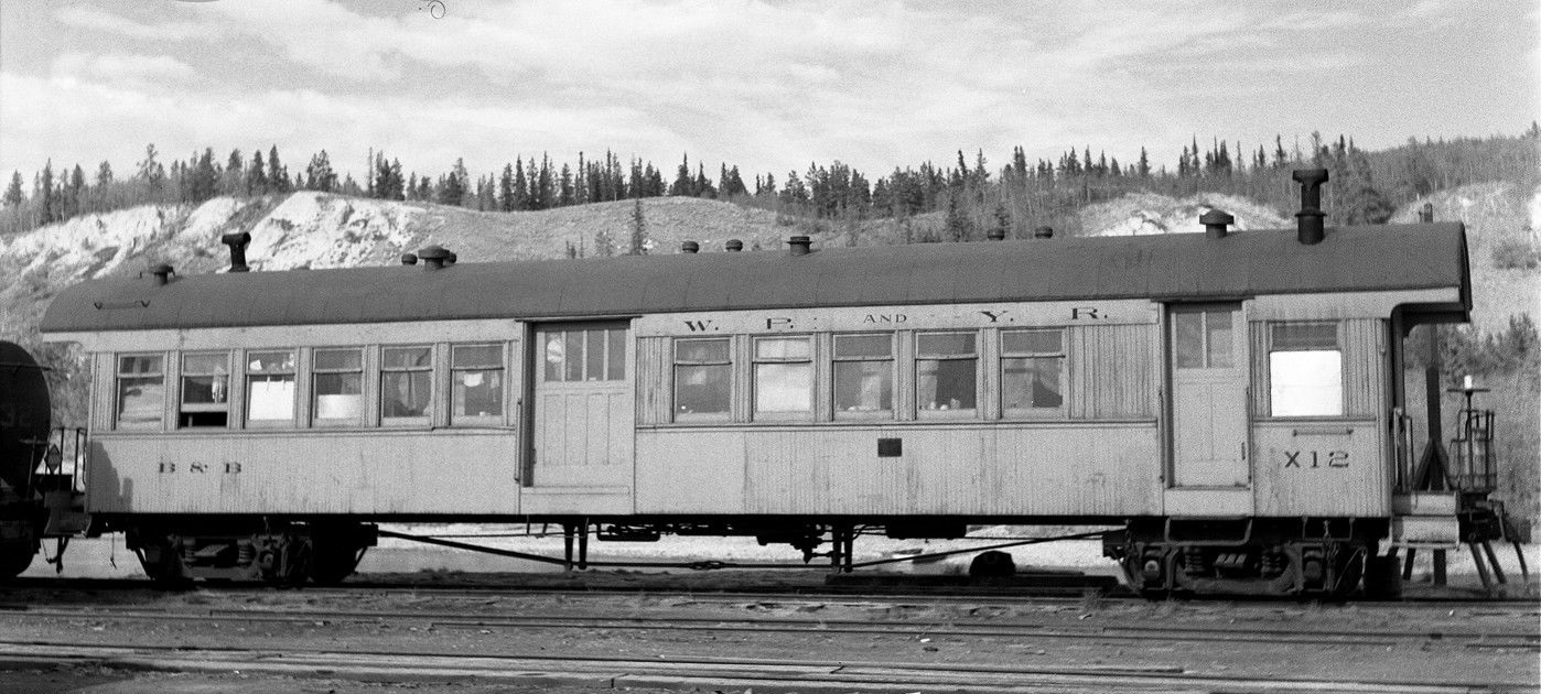 WP&amp;YR Coach 268 at Whitehorse (1955).jpg