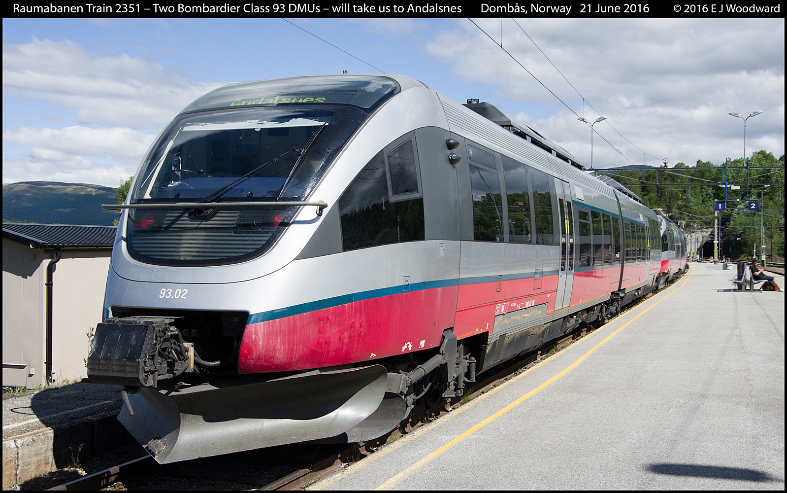 Raumabanen Train to Andalsnes - Dombas - 2016 June.jpg